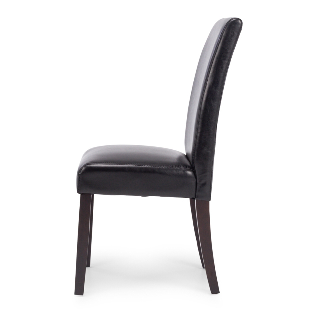 Vienna Black Chair Dark Leg image 2